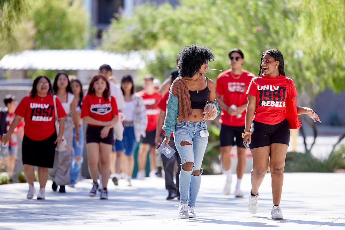 Students heading up to UNLV Creates
