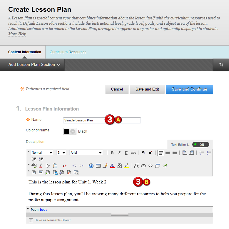 creating a lesson plan unlv information technology