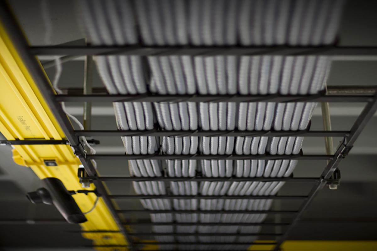 Ethernet cables in a U-N-L-V datacenter.