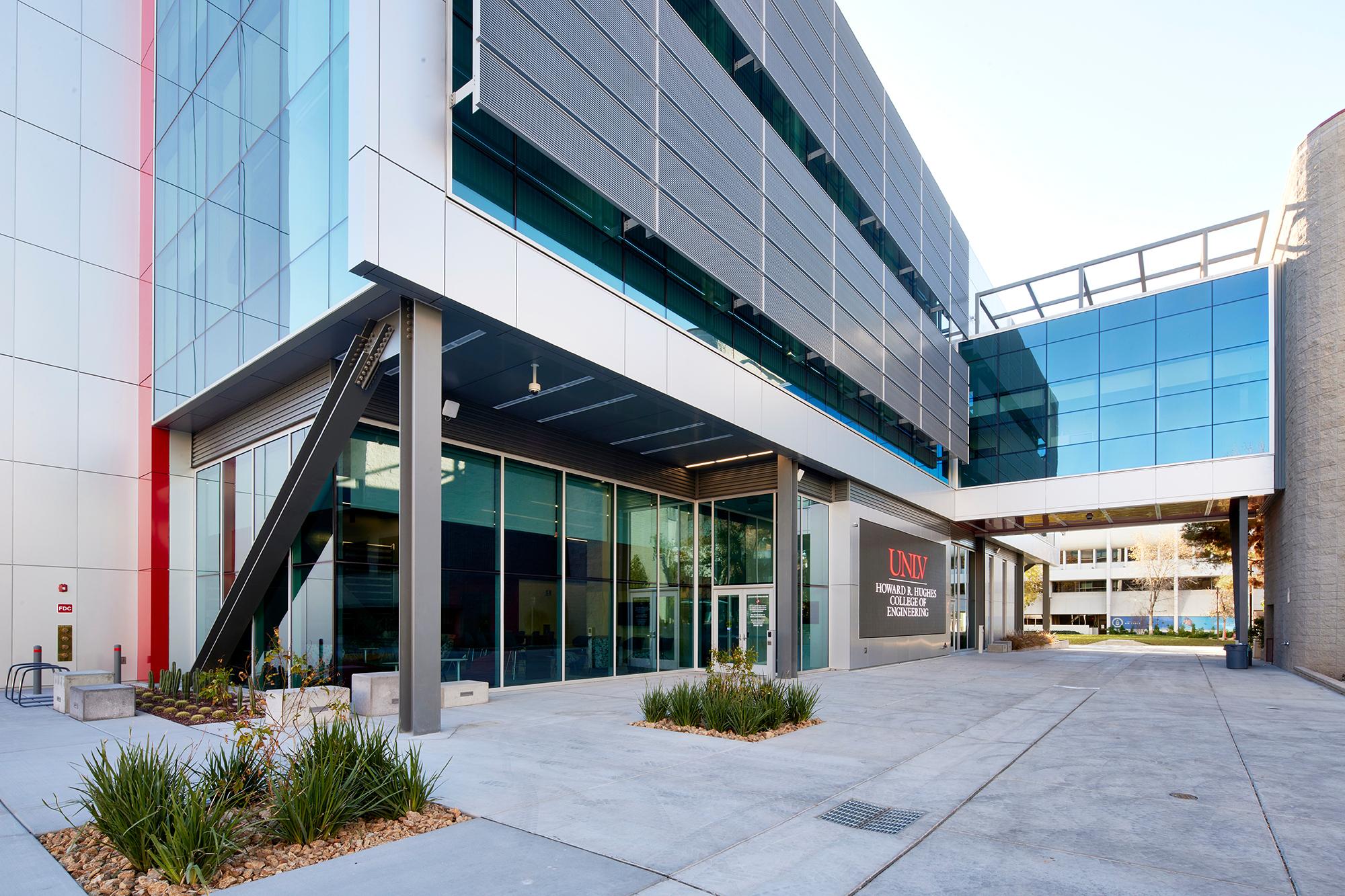 Outside of UNLV's Advanced Engineering Building.