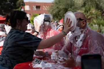 Kivanc Oner and Vito Rocco participating in the Pie on Pida event.