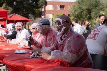 Kivanc Oner and Vito Rocco participating in the Pie on Pida event.