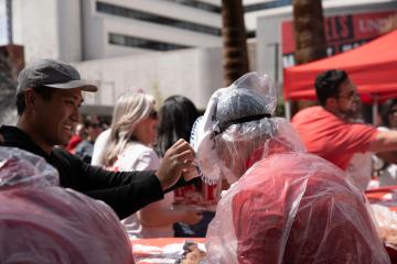 Kivanc Oner and Vito Rocco participating in the Pie on Pida event.