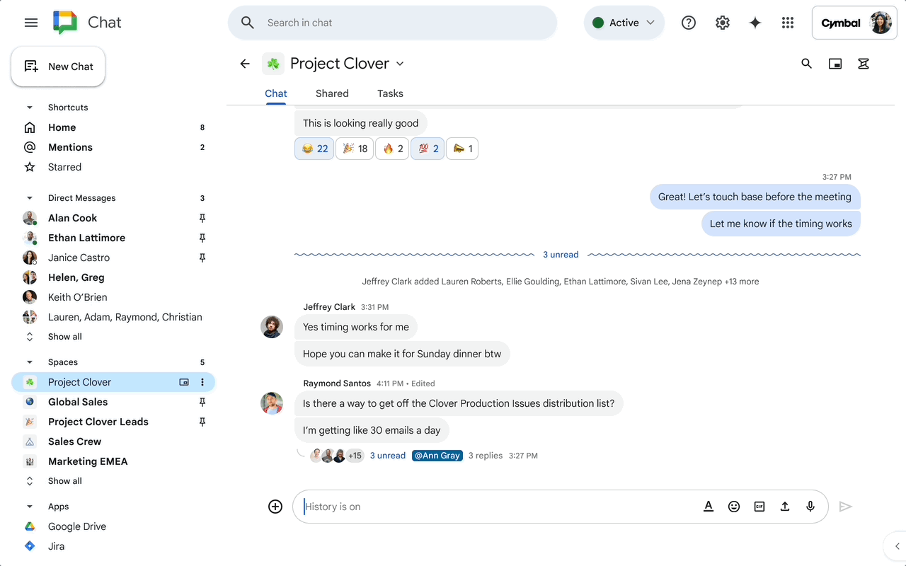 Creating a Poll in Google Chat