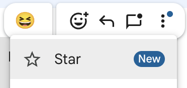 Star message menu