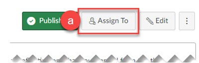 Screenshot a of the Assign to button